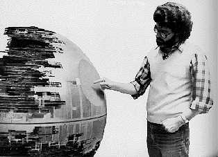 George checking out the Death Star (12K)